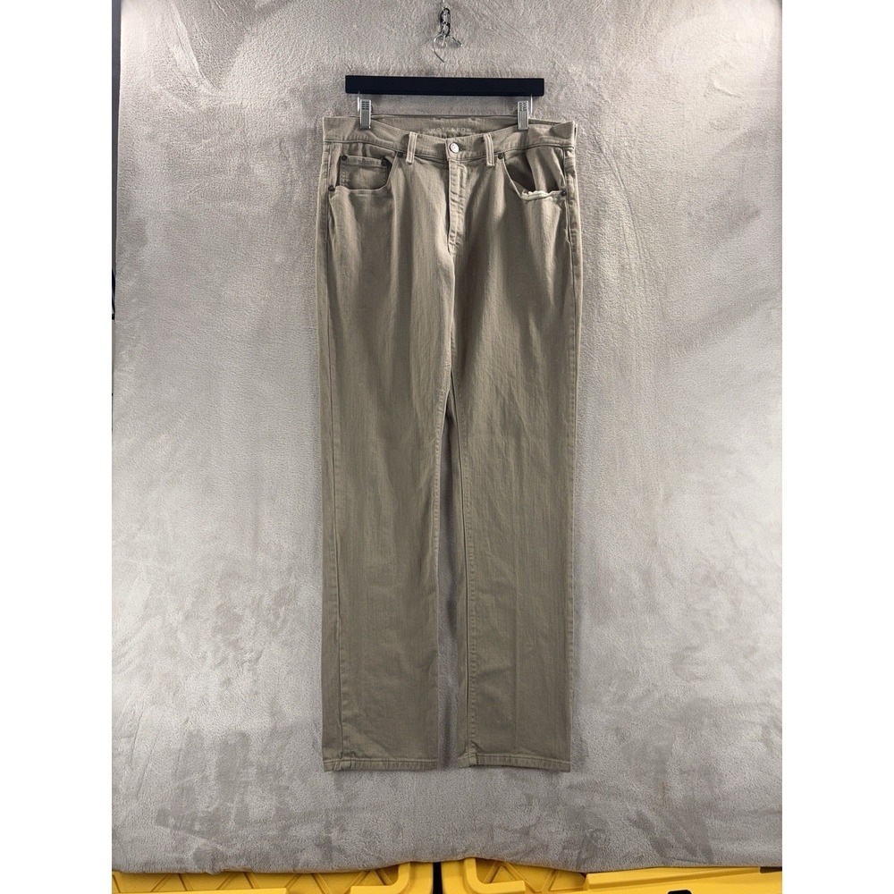 Mott & Bow Slim Pants Mens Size 35x34 Beige Stretch Casual Minimalist‎ Dress